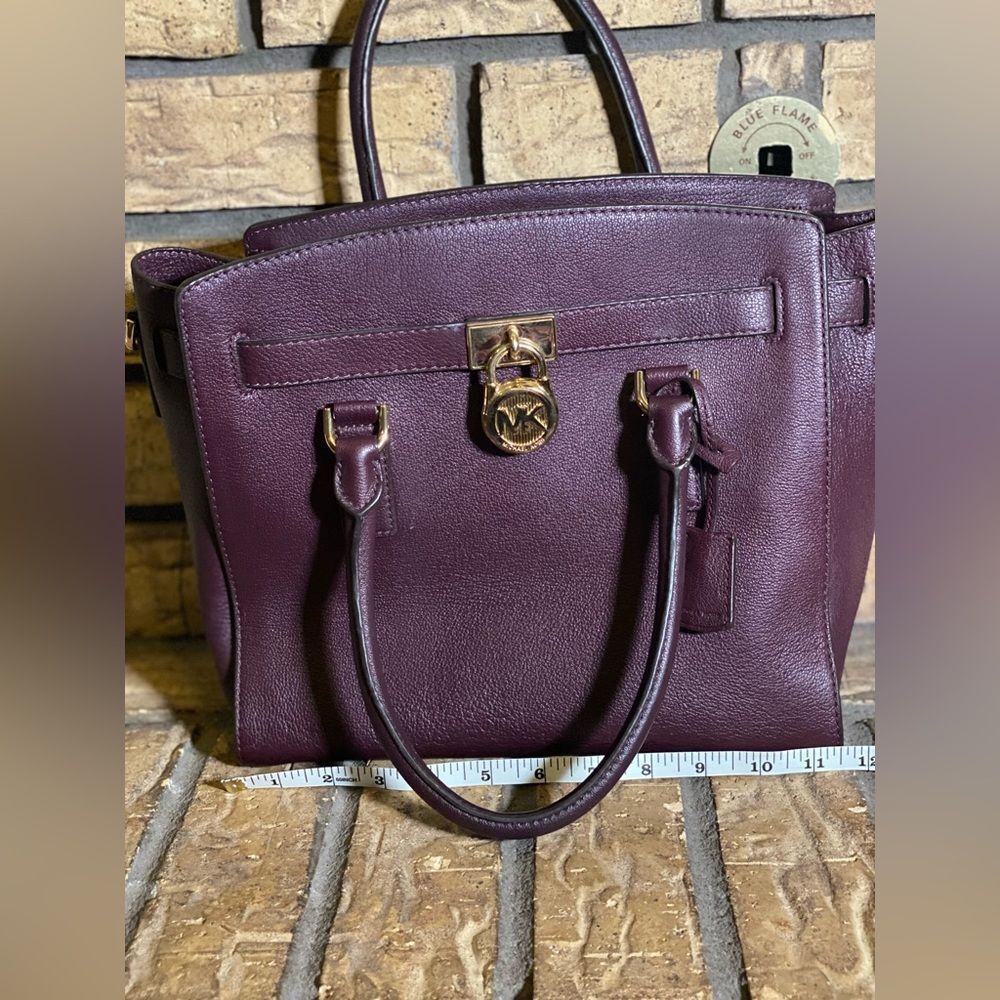 Michael kors Hamilton medium satchel burgundy
